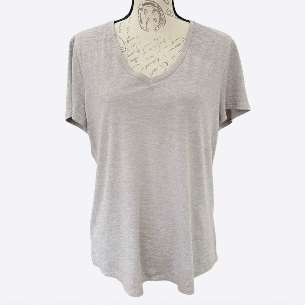 Gray V-Neck T-Shirt
